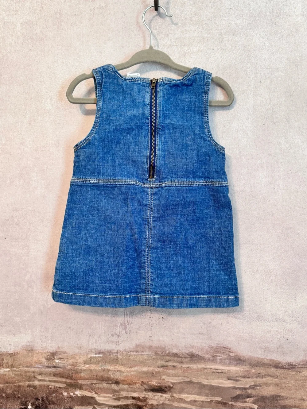 Baby Gap | denim jumper dress with two front pockets  Sz 12/18M